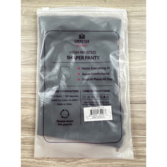 Empetua High-Waisted Shapewear Panty #54001 – Black, Women’s 3XL, NWT‎ - Picture 5 of 7